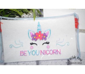 Stickserie ITH - Einhorn Tasche Dreaming Unicorn - BeYOUnicorn